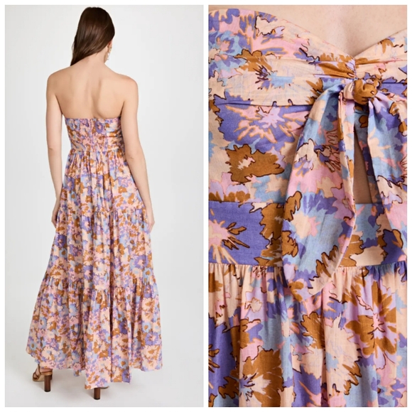 Zimmermann Violet Cotton Maxi Dress - Picture 2 of 4